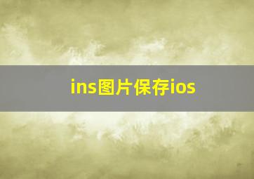 ins图片保存ios