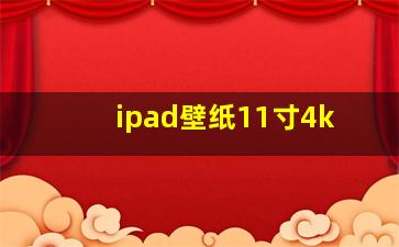 ipad壁纸11寸4k