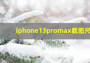 iphone13promax截图尺寸