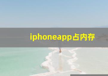 iphoneapp占内存