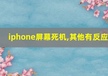 iphone屏幕死机,其他有反应