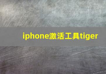 iphone激活工具tiger