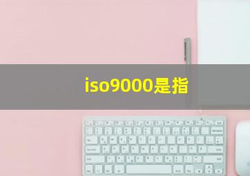 iso9000是指