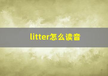 litter怎么读音