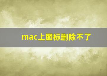 mac上图标删除不了