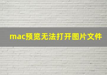 mac预览无法打开图片文件