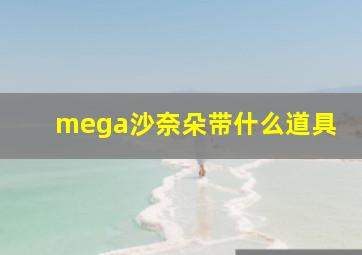 mega沙奈朵带什么道具