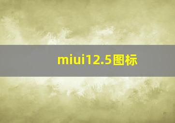 miui12.5图标