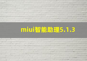 miui智能助理5.1.3