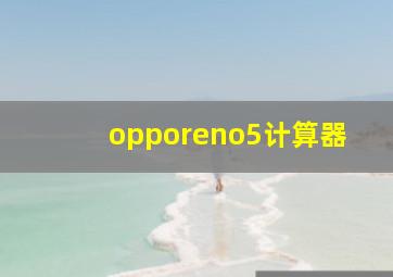 opporeno5计算器