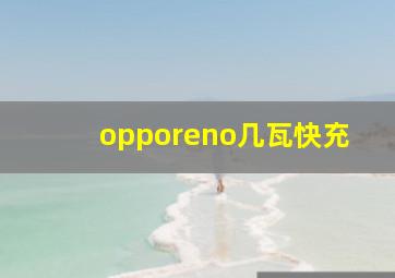 opporeno几瓦快充