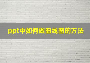 ppt中如何做曲线图的方法