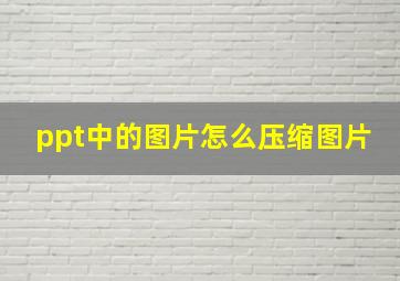 ppt中的图片怎么压缩图片