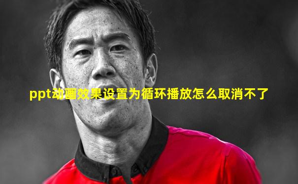 ppt动画效果设置为循环播放怎么取消不了