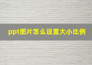 ppt图片怎么设置大小比例