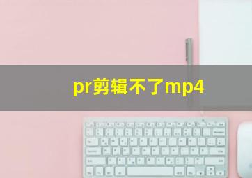 pr剪辑不了mp4