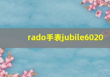 rado手表jubile6020