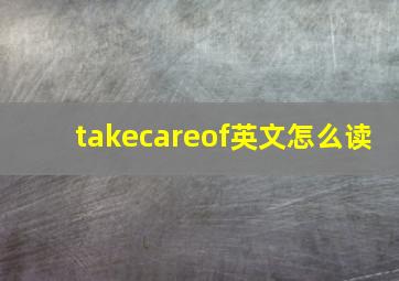 takecareof英文怎么读