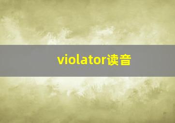 violator读音