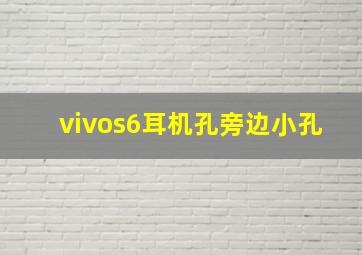 vivos6耳机孔旁边小孔