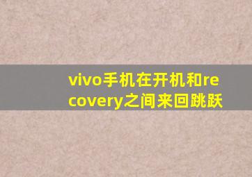 vivo手机在开机和recovery之间来回跳跃