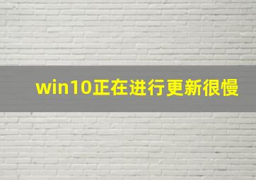 win10正在进行更新很慢