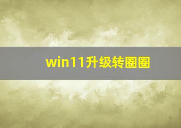 win11升级转圈圈