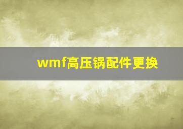 wmf高压锅配件更换