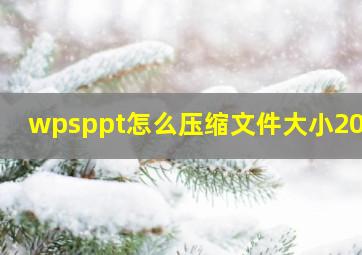 wpsppt怎么压缩文件大小20MB