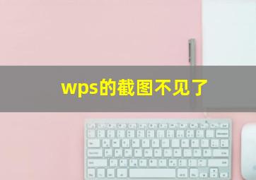 wps的截图不见了