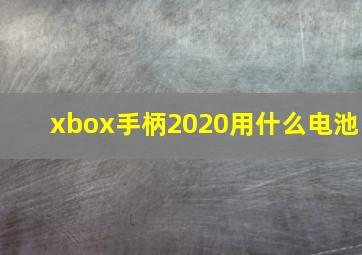 xbox手柄2020用什么电池