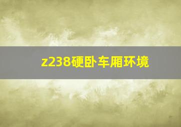 z238硬卧车厢环境