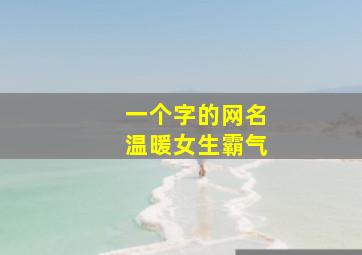 一个字的网名温暖女生霸气