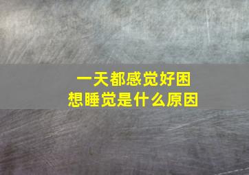 一天都感觉好困想睡觉是什么原因