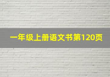 一年级上册语文书第120页