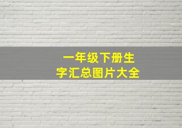 一年级下册生字汇总图片大全