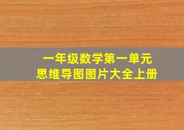 一年级数学第一单元思维导图图片大全上册