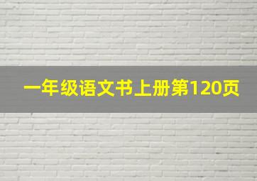 一年级语文书上册第120页