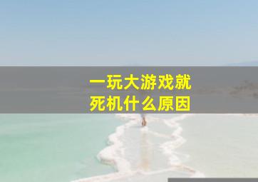 一玩大游戏就死机什么原因