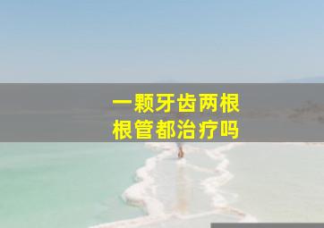 一颗牙齿两根根管都治疗吗