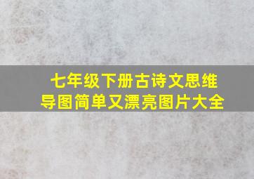 七年级下册古诗文思维导图简单又漂亮图片大全