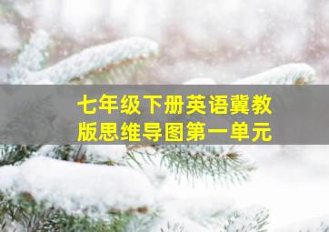 七年级下册英语冀教版思维导图第一单元