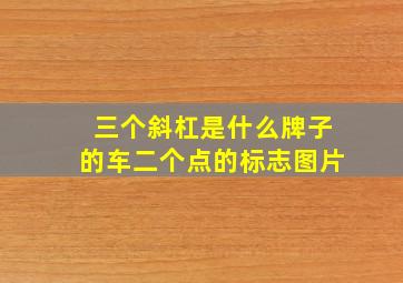 三个斜杠是什么牌子的车二个点的标志图片