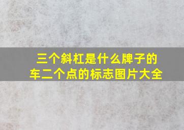 三个斜杠是什么牌子的车二个点的标志图片大全