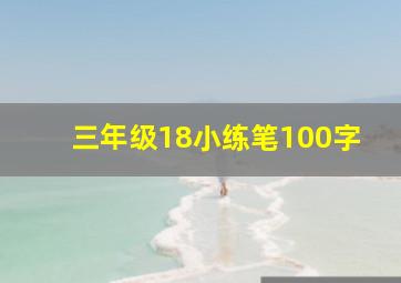 三年级18小练笔100字