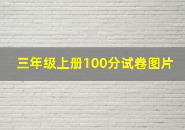 三年级上册100分试卷图片