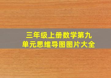 三年级上册数学第九单元思维导图图片大全