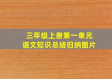 三年级上册第一单元语文知识总结归纳图片