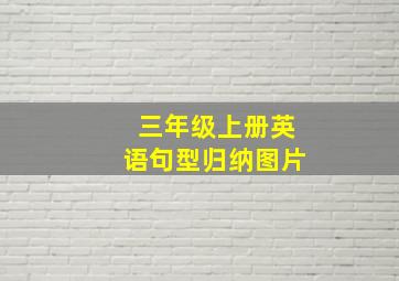 三年级上册英语句型归纳图片