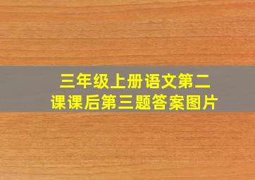 三年级上册语文第二课课后第三题答案图片